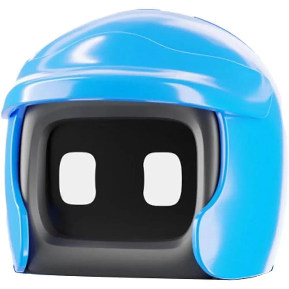Plastic cartoon robot car ornament for interior decoration, available in blue, yellow, pink, red and black