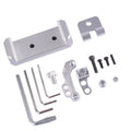 Silver metal universal mobile phone holder for cars with tablet grip and remote control lanyard accessories