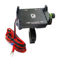 7075 aviation aluminium motorcycle phone fixing bracket in black with four-pointed eagle claw grip