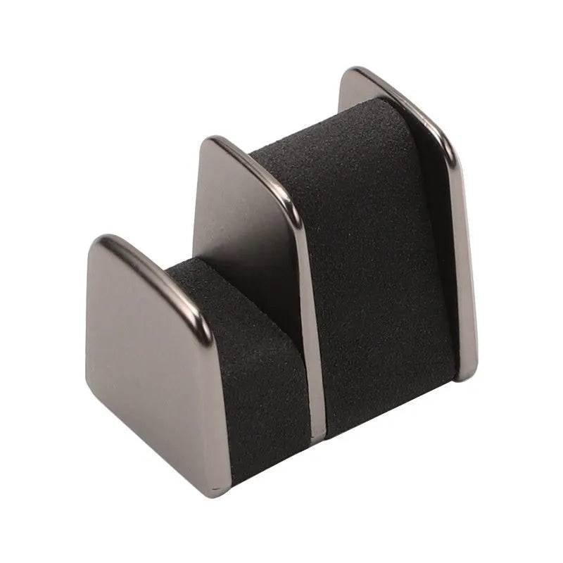 Zinc alloy leather car dashboard glasses clip in green, black, grey, or red colours
