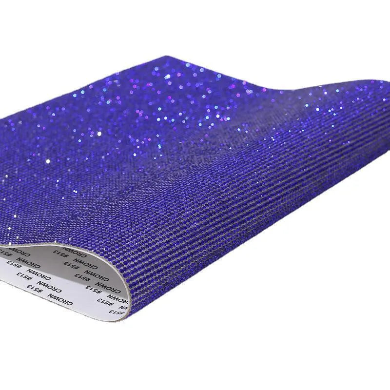 Rhinestone adhesive transfer sheet in eight-eyes pattern for hot drill application