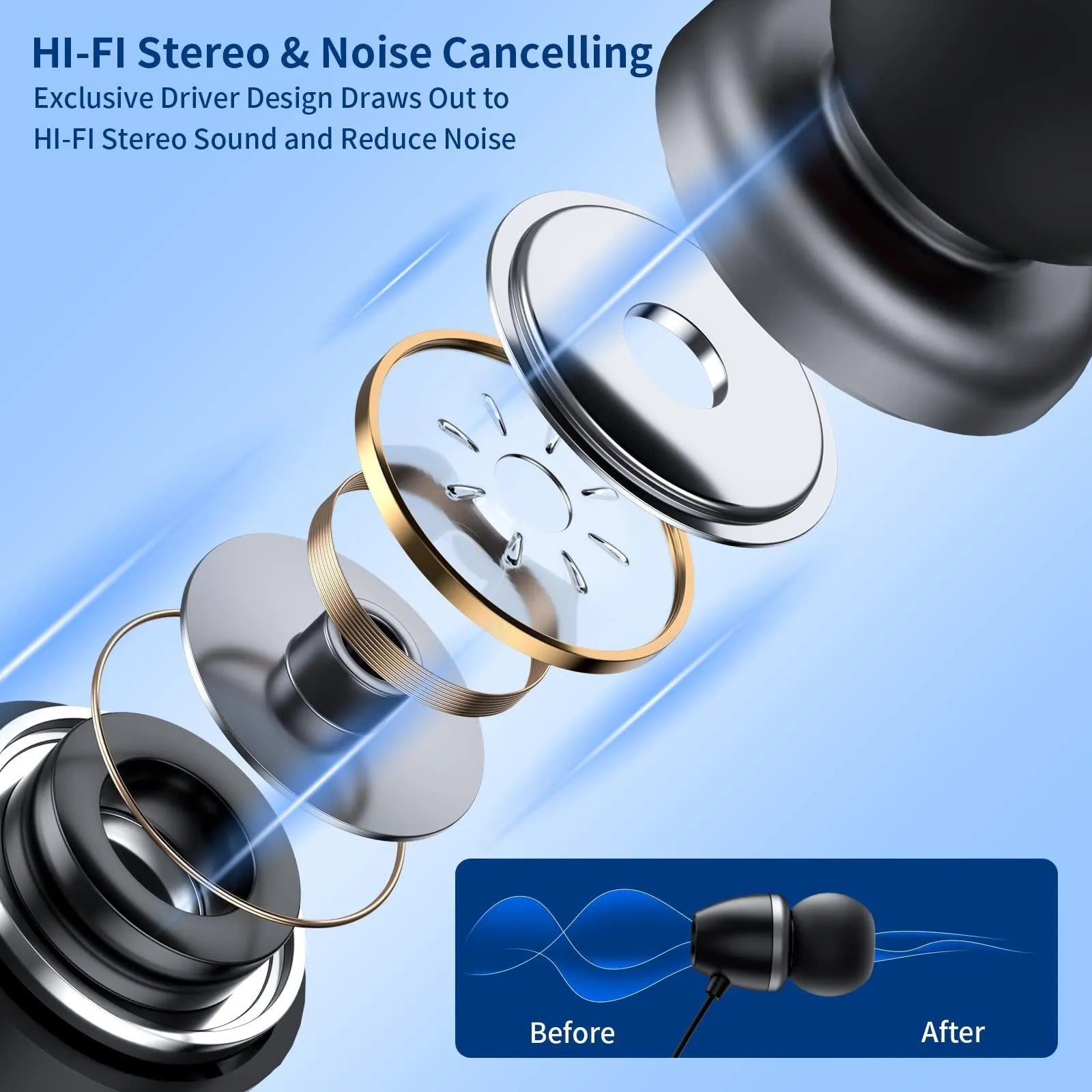 Wireless sport headphones with ultra-long battery, digital display, and hanging neck design in black silver