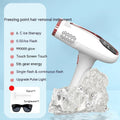 White household underarm hair removal instrument with freezing point technology and plug-in power supply