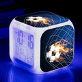 Cartoon football alarm clock with mute function for children in multiple colour options