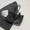 Retro fashion PU large capacity tote bag for women with double shoulder straps and zipper closure in beige colour