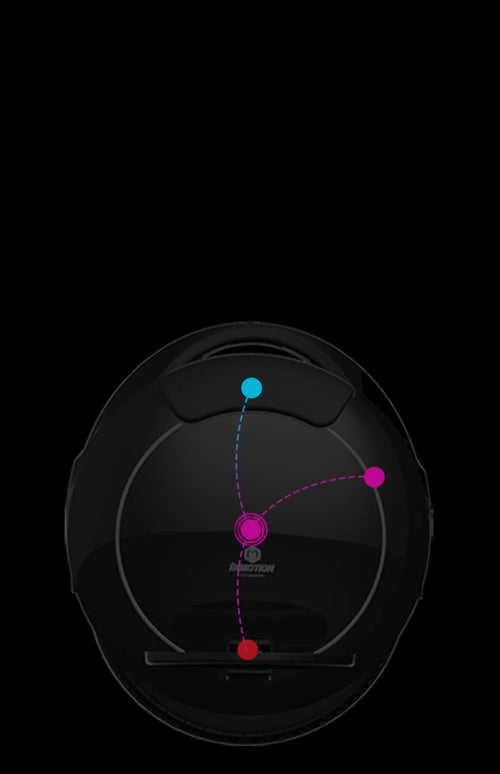 Black 14-inch smart balance car one wheel somatosensory with 72V battery and 25km range