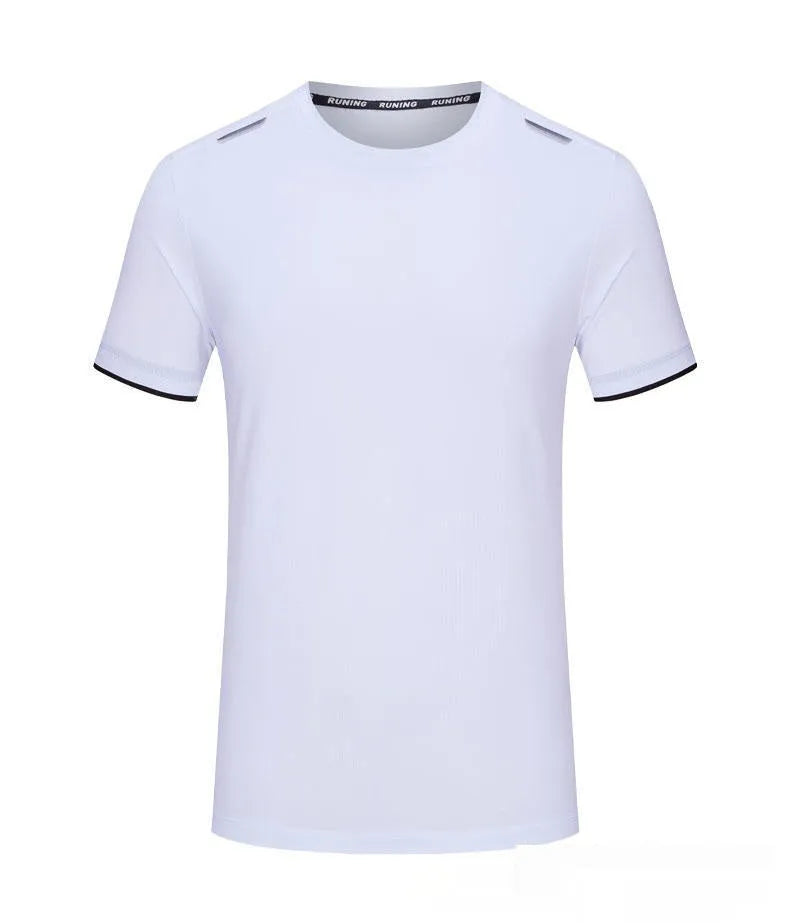 Ice Silk quick-drying work T-shirt in solid colour loose fit pullover style