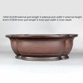 Handmade antique crabapple shaped purple clay flower pot, Chinese style, large 74cm planter.