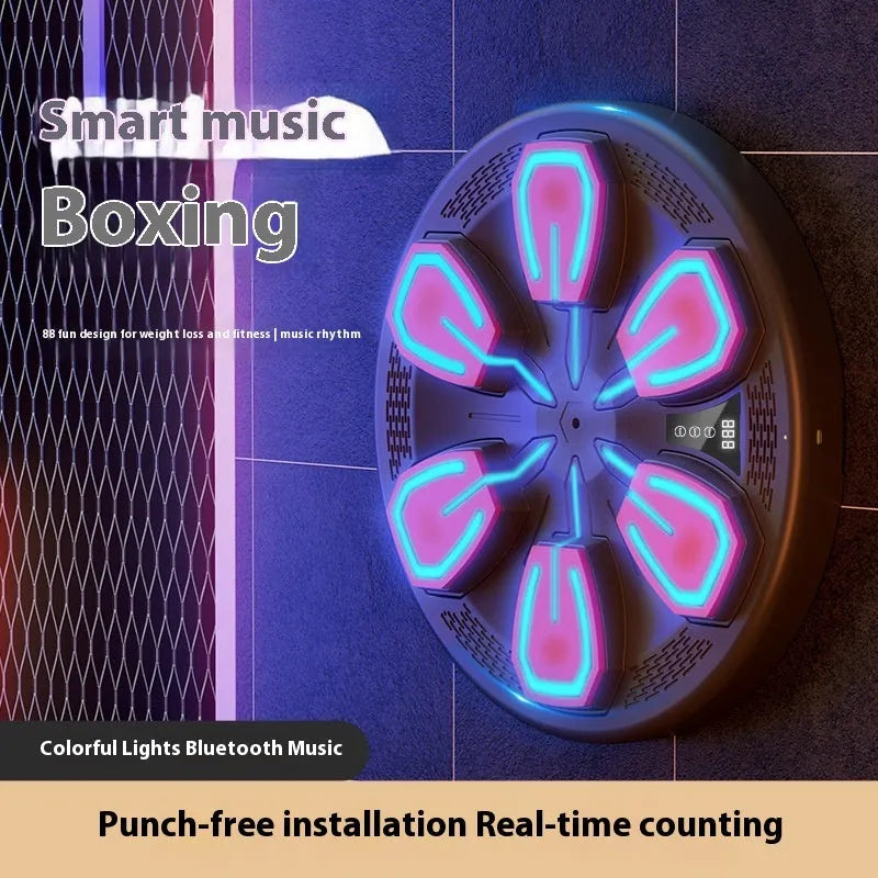 Black Music Boxing Machine electronic wall target hanging with USB charging cable