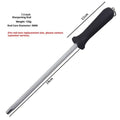 High carbon steel sharpening steel rod for kitchen knives, available in styles 1-8
