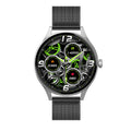 Smart watch with AMOLED screen for blood sugar and heart rate monitoring in various band colours and materials