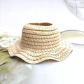Leak-proof papyrus sunhat in white, beige, and khaki, height M and L