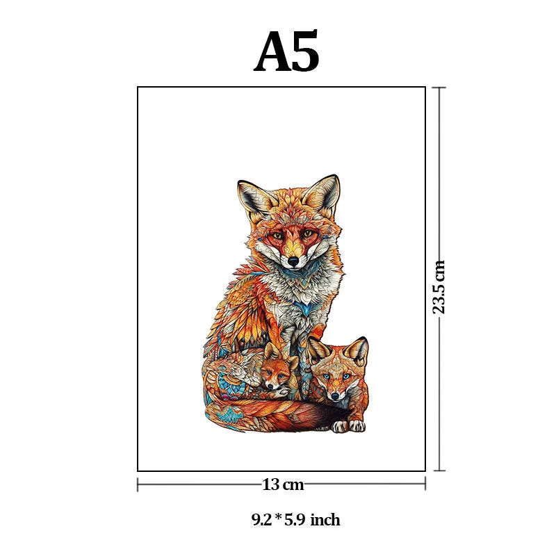 Common wooden puzzle toy illustration board jigsaw in A3 size for youth