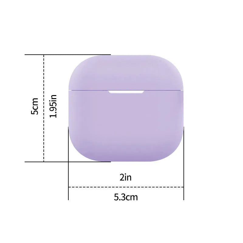 Silicone earphone case for Apple AirPods 4 in twelve colours including white, pink, black, red, and transparent.