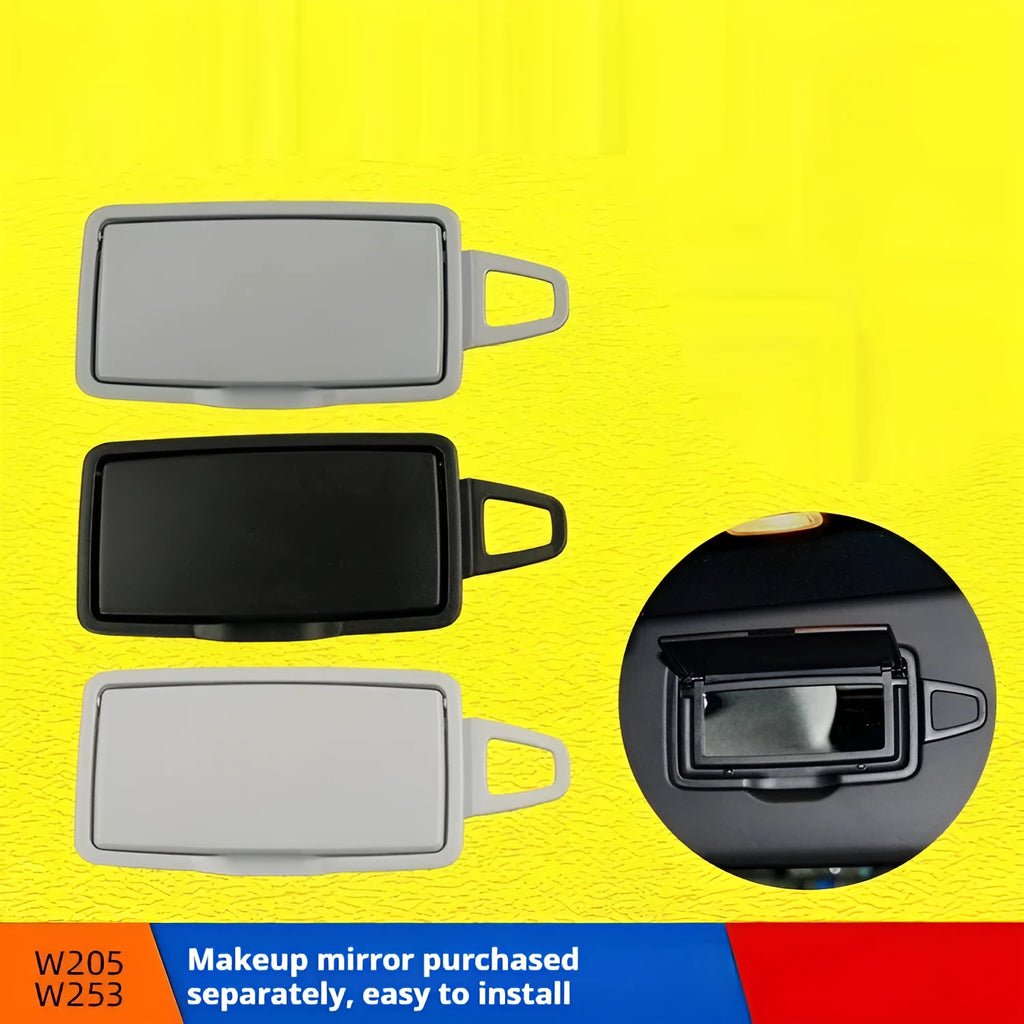 Sun visor cosmetic mirror for W205 W253 in black alpaca grey grey white porcelain or almond rice