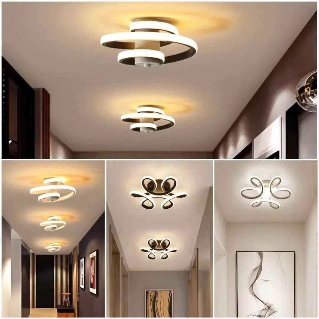 Creative butterfly shape LED corridor ceiling light with silicone shade