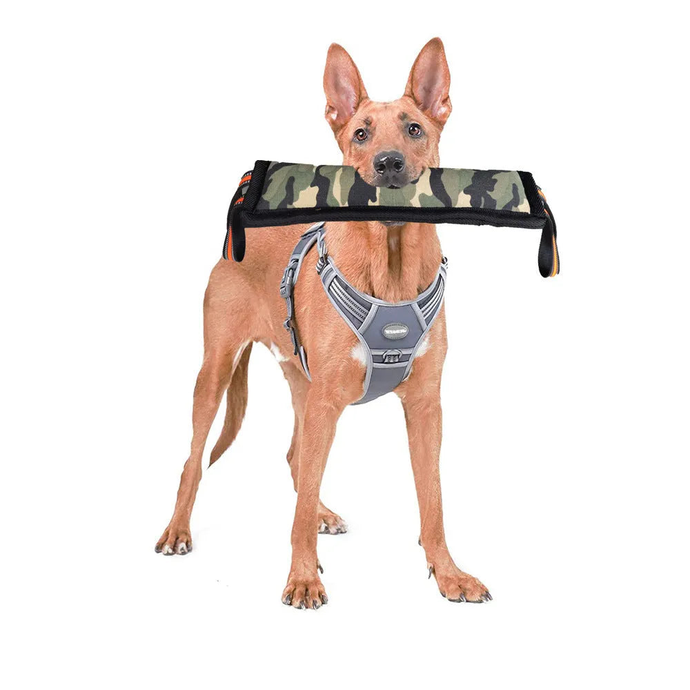 Bite-resistant dog training stick made of camouflage cloth for chewing and dental health LY307