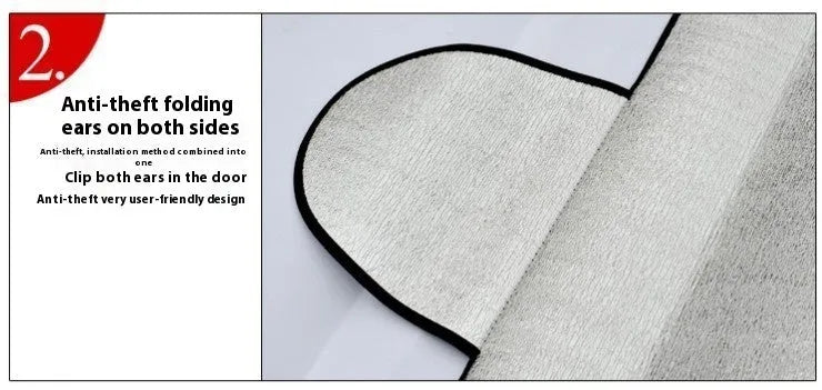 Silver PE foam car snow shield for windscreen winter anti-frost protection, 150x70cm
