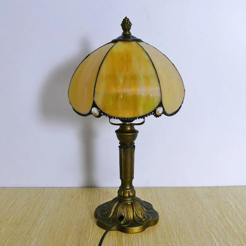 Beige modern bedside lamp with 20cm width for bedroom use
