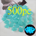 Qiming luminous fluorescent pebbles in mixed colours for aquarium and garden decoration