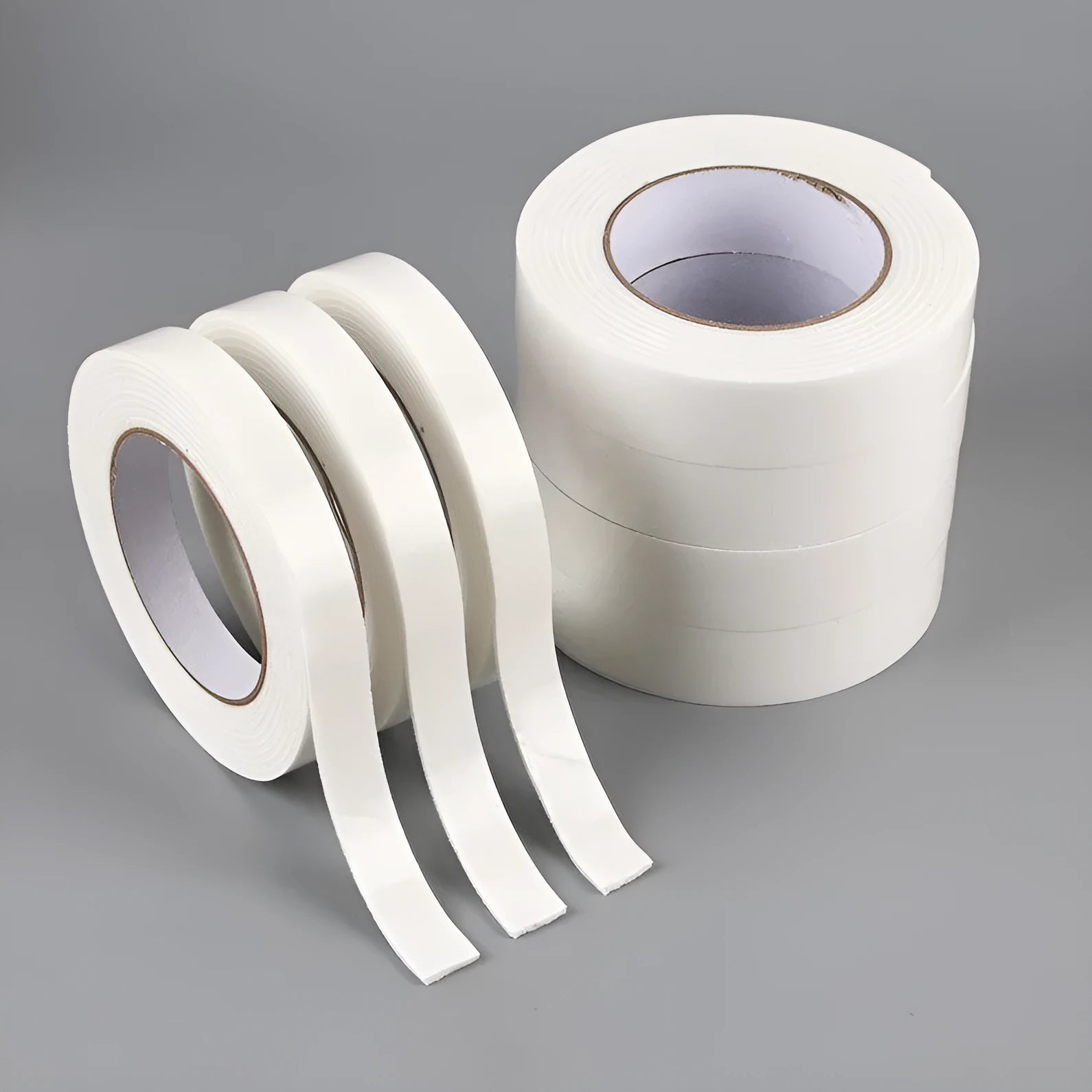 Roll of foam double-sided adhesive tape 15mm width 3mm thickness BOPP base material for mounting and sealing