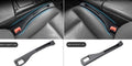 Black plastic car seat gap storage box organising items between vehicle seats