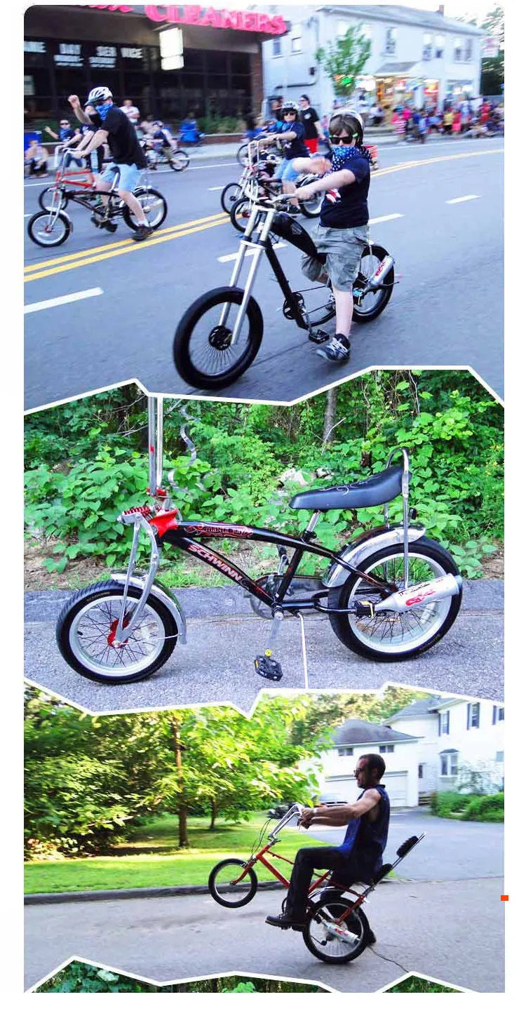 Motorcycle engine sound effect loudspeaker for bicycle turbine spoke tube with sound cards, DIY stickers, bracket and PE main part