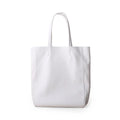 Large first layer cowhide leather tote bag with soft handle, plain design with car stitching, available in multiple colours
