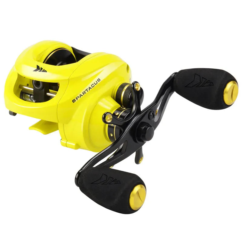 Kastking black baitcasting reel with double brake system, 11+1 bearings, 6.3:1 gear ratio