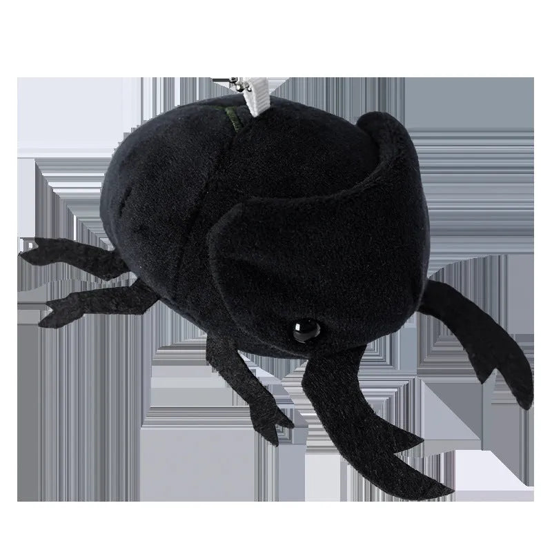 Japanese rhinoceros beetle plush doll pendant in six colour variations showing 10cm height