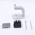 Silver tool steel multi-purpose press strap removal tool for watches and electronics