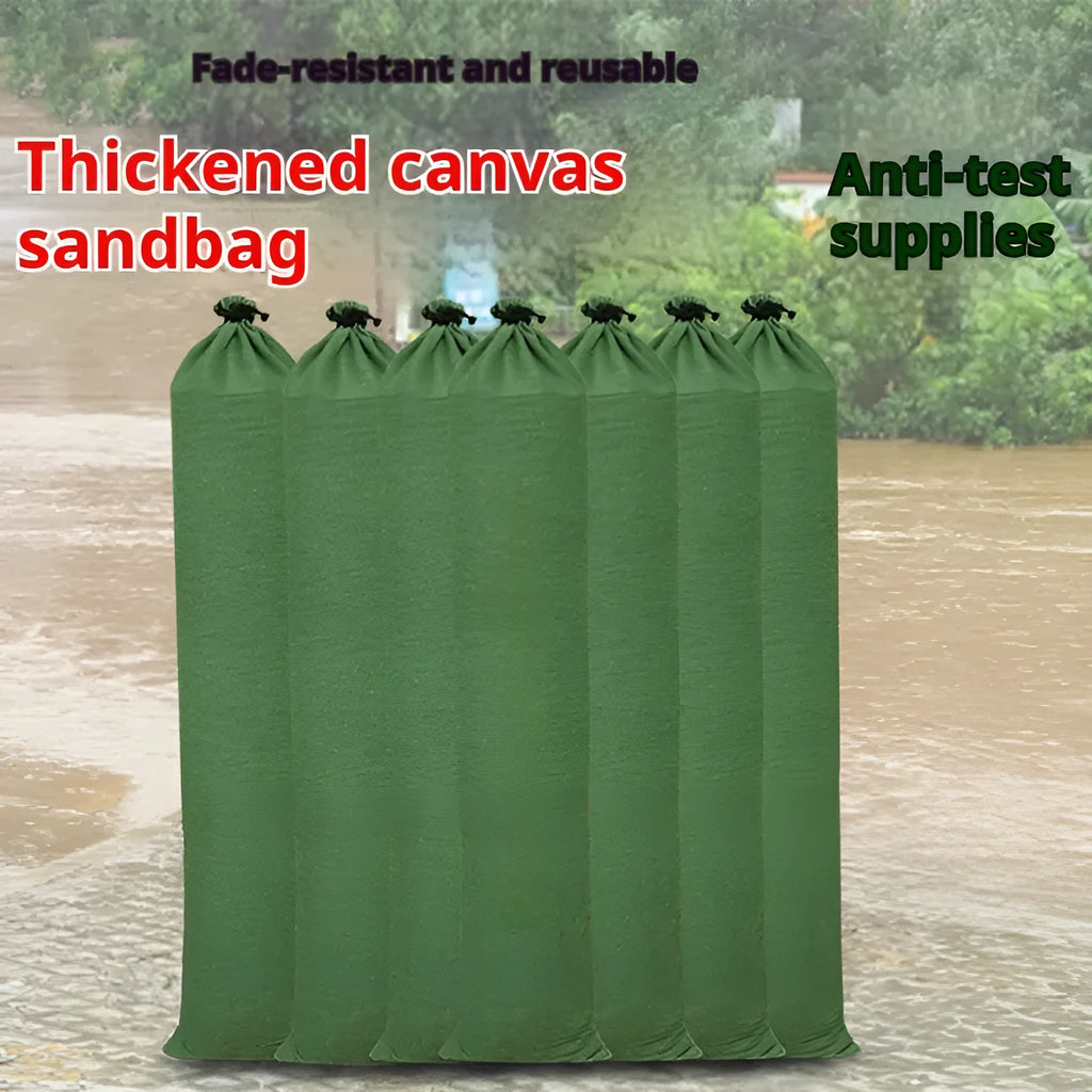 Flood control sandbag strip canvas bag in multiple sizes for fire sandbag use