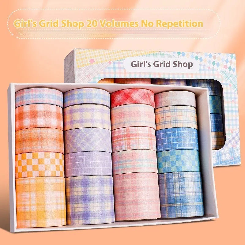 Cartoon journal sticker and adhesive paper tape film set with Cute Manor design on white background