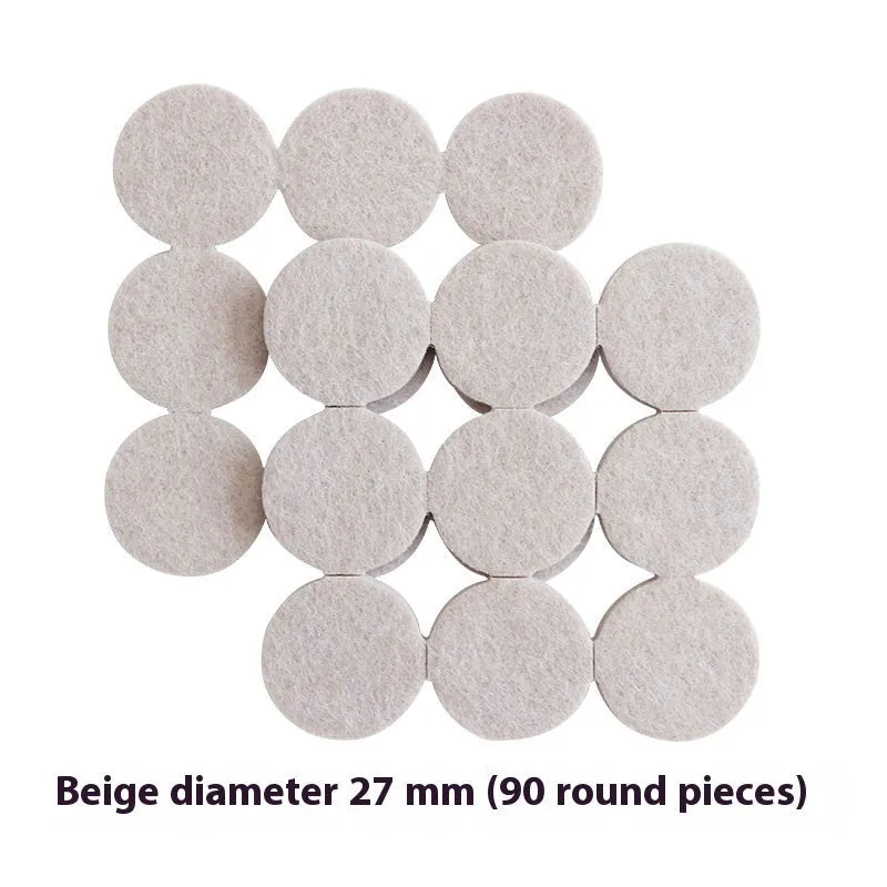 Beige plastic chair leg stopper protection caps in multiple sizes for furniture noise reduction