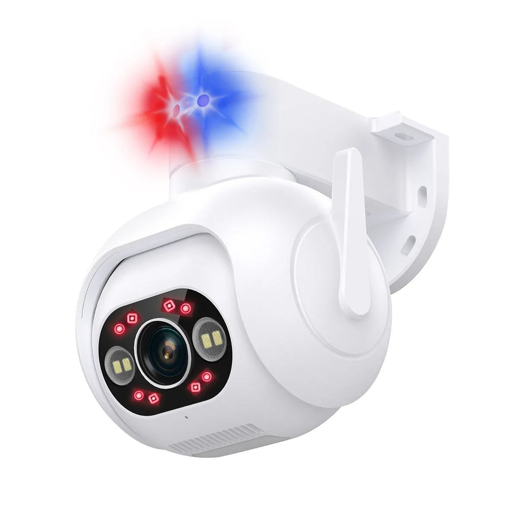 Smart colour night vision security camera with wall mount bracket and 4mm lens