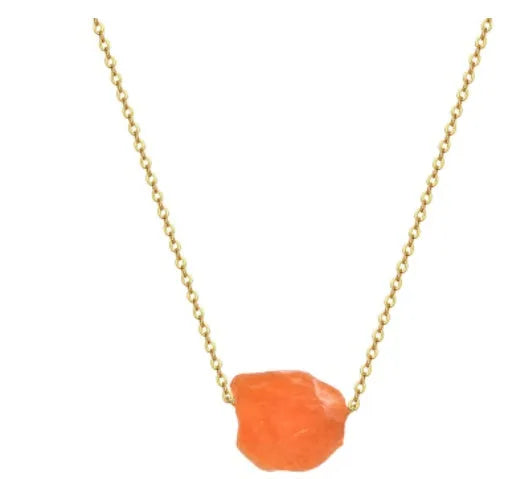 Tree of Life crystal pillar pendant necklace with O-chain and extension, available in rainbow colour