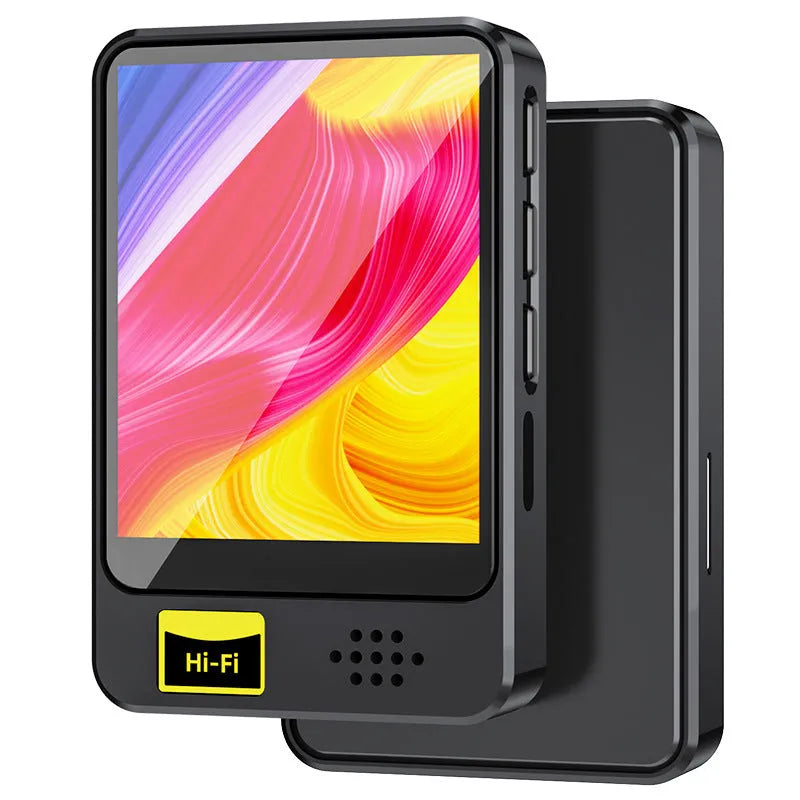 Black plastic e-book player with external speaker and 1.8 inch screen