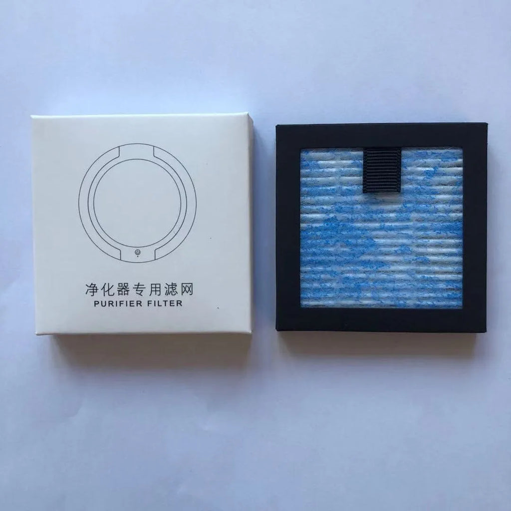 Car air purifier filter screen replacement for odour and secondhand smoke removal, tonka-bean box accessory