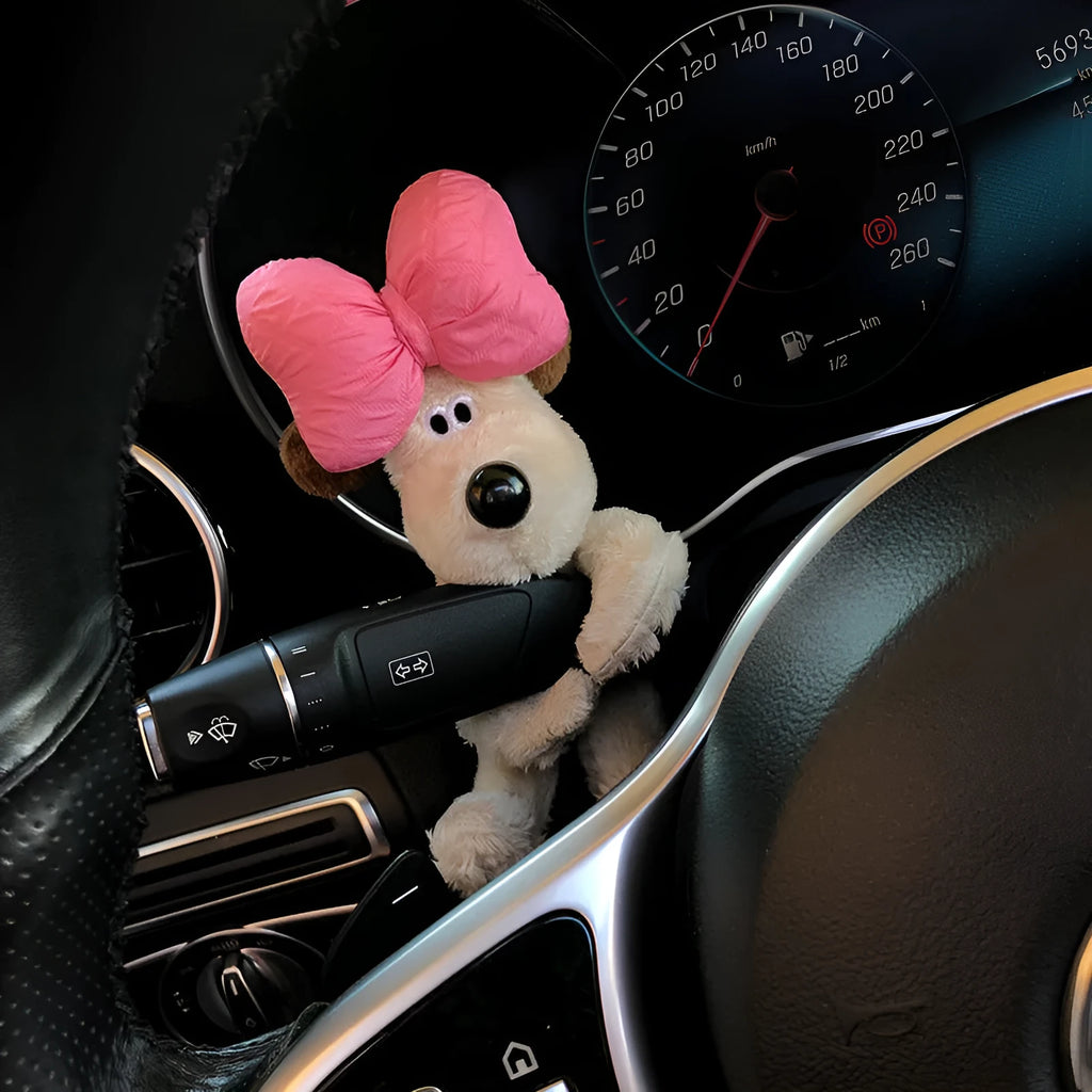 Cotton cartoon pilot dog car seat block decoration doll on vehicle seat