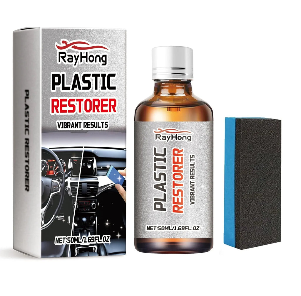 50ml plastic repair agent for vehicle plastic care with small sponge applicator