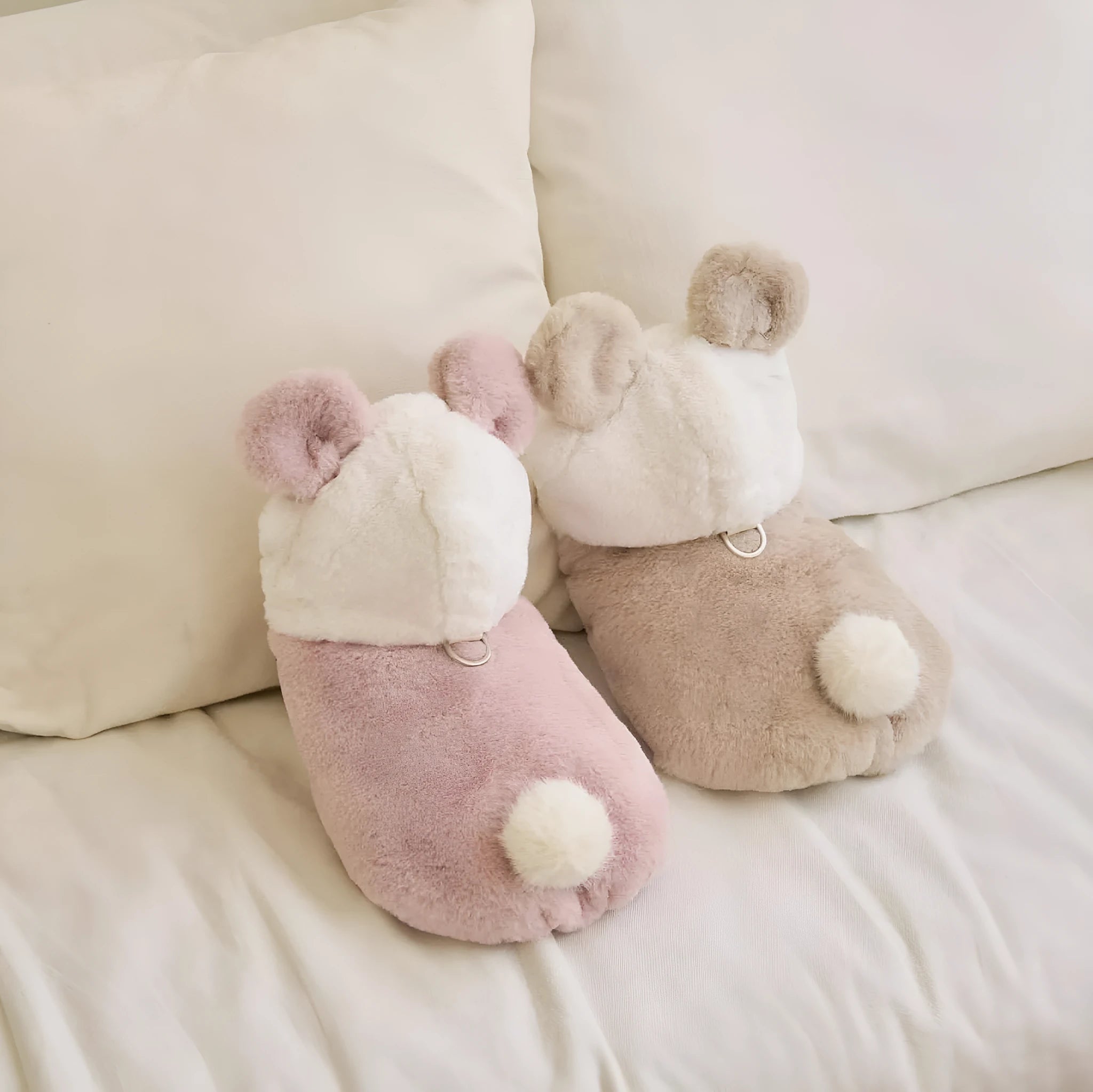 Light pink warm coat for dog or cat showing casual polyester pet clothing design