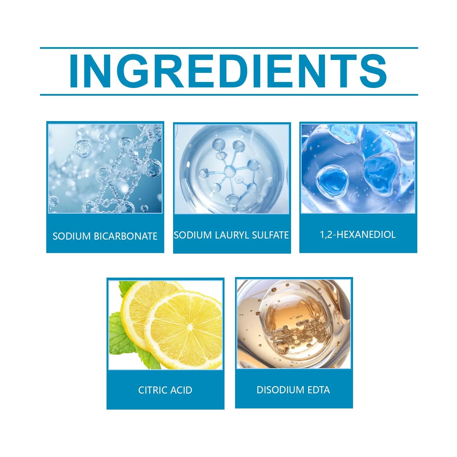 Four sachets of toilet cleaning powder on a bathroom surface, total weight 120 grams.