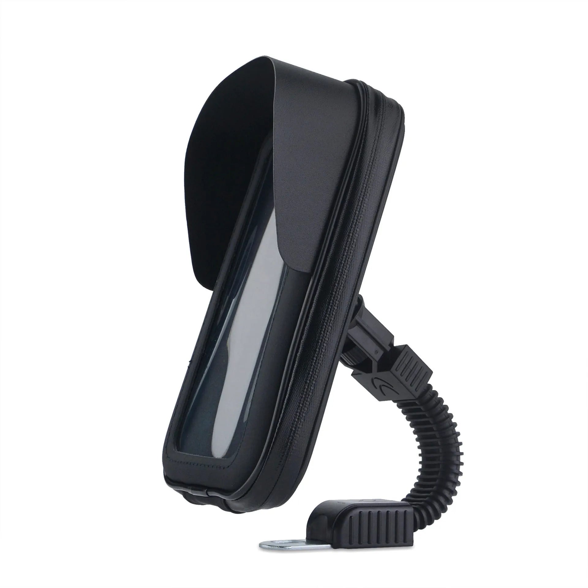 XL waterproof bicycle phone bag in PU leather for 6.5 inch mobile phones on handlebars
