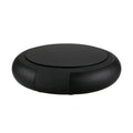 Black car air purifier with negative ion technology, compact 155x42mm USB-powered design on a dashboard