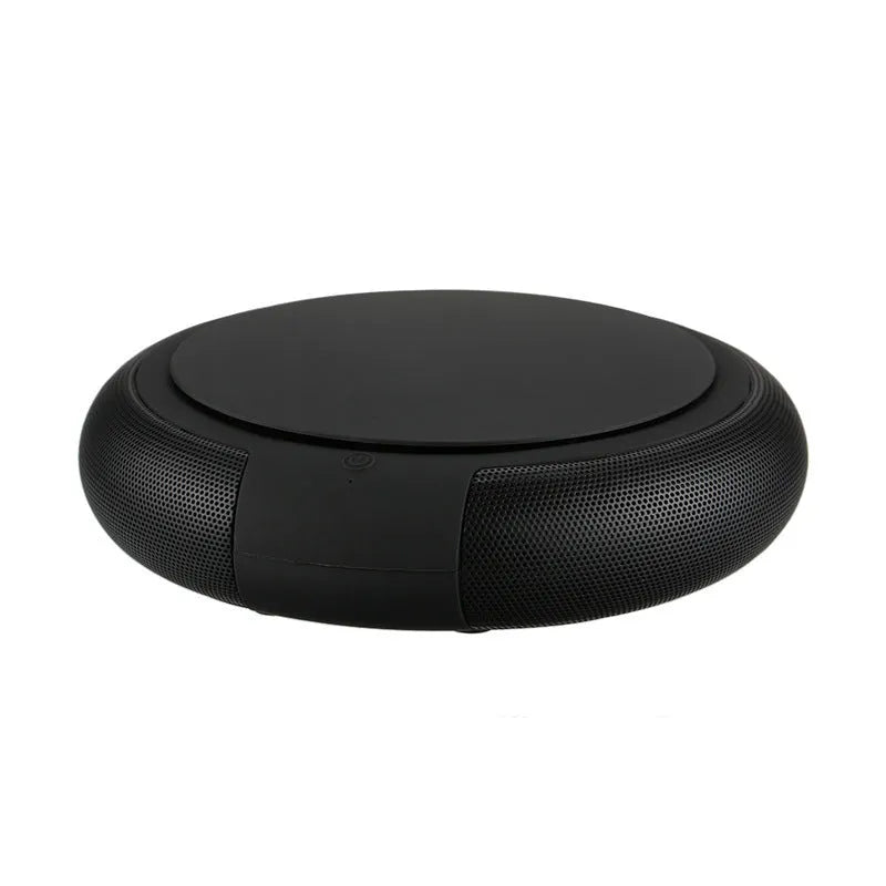 Black car air purifier with negative ion technology, compact 155x42mm USB-powered design on a dashboard