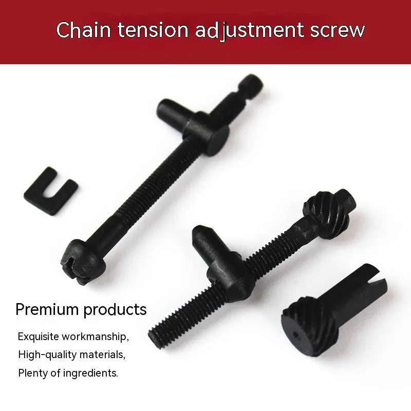 Spool of nylon thread wire for chainsaw chain tensioner adjustment, labelled with wire diameter size.