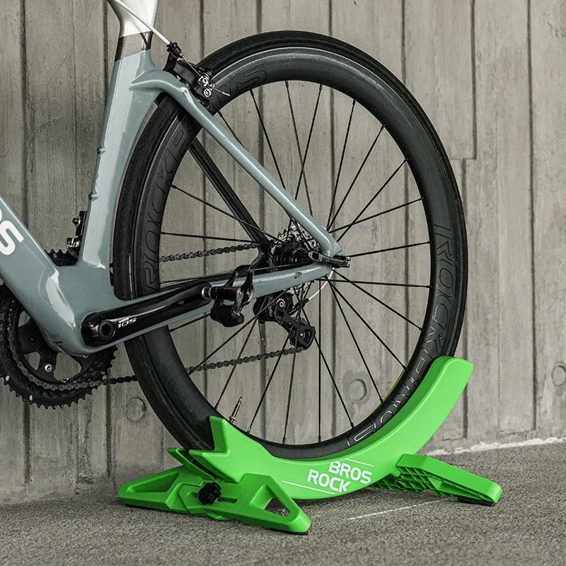 ABS bike wall mount rack in black or green for one road or mountain bicycle