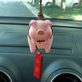 Cartoon pig resin car dashboard ornament decoration accessory