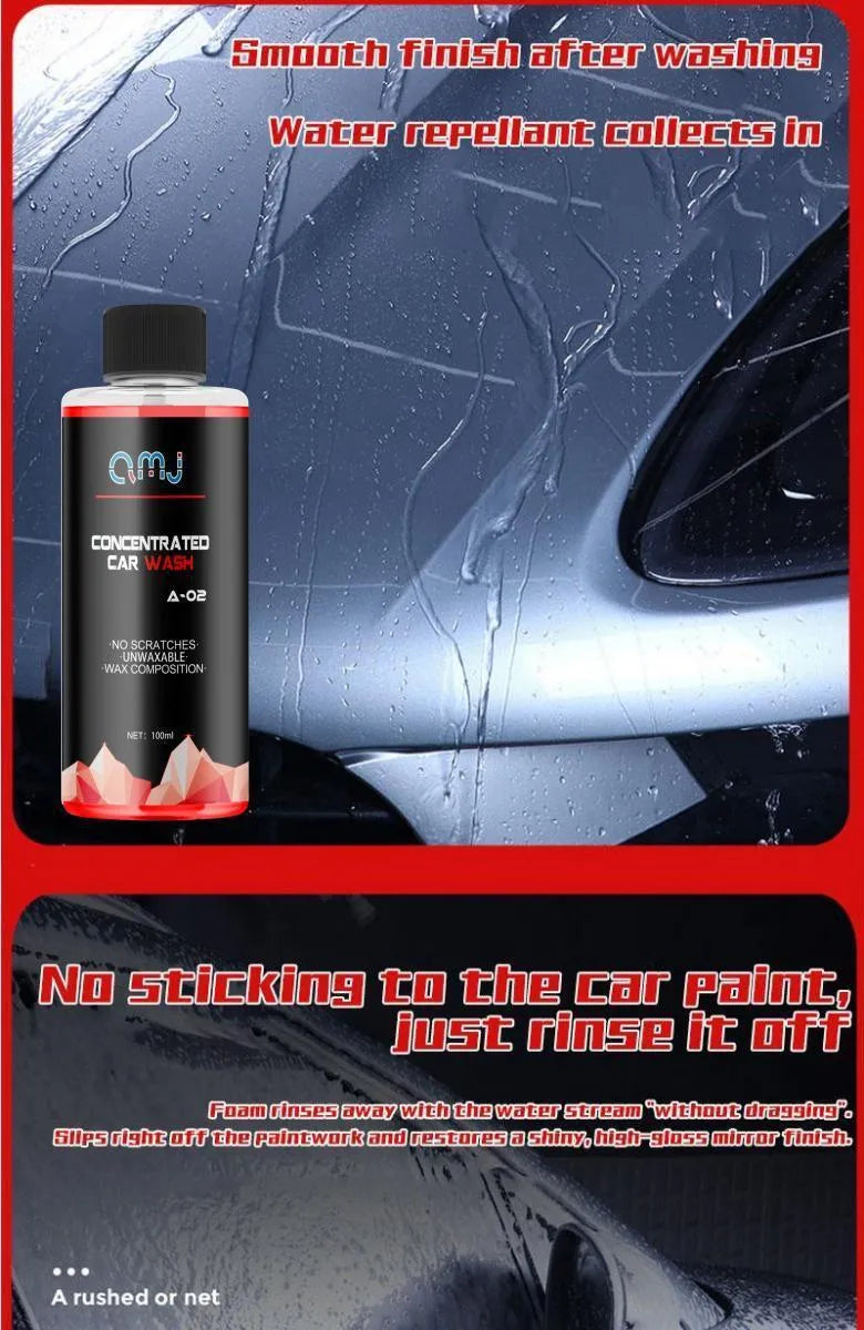100ml bottle of concentrated high foam car cleaner for vehicle decontamination