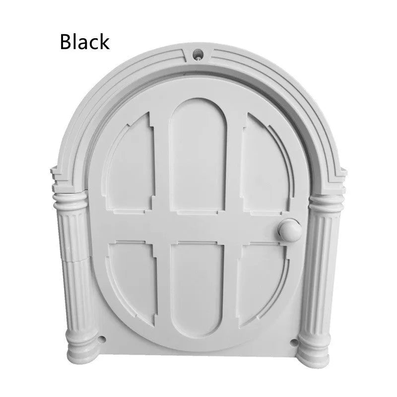 Home Simple plastic pet door with direction control, available in white